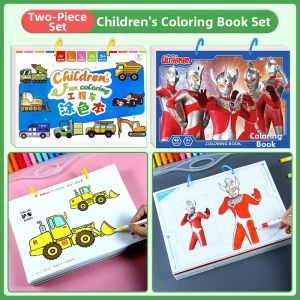 HAIHENGYANGGUANG | Boys Drawing and Coloring Book A4