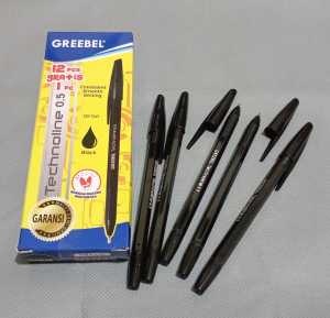 Pulpen / Pen Greebel Technoline 0.5 1Pak 12+1buah
