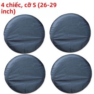 RYSJM | Vỏ Bọc Lốp Xe Nhà Lưu Động Đa Năng Màu Đen Chống Bụi Chống Nước Chống Nắng Chất Liệu Vải Oxford Bảo Vệ Lốp Dự Phòng Cho Xe Cắm Trại