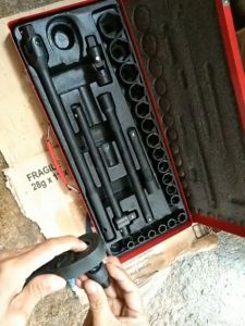 USA 17/25pcs Socket Wrench Set 1/2 Drive 6points