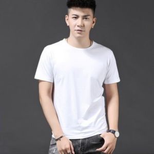 Export Original Order Leftover Stock Heavy Weight Waffle Short Sleeve T-Shirt Mens Summer Thin round Neck Solid Color Loose-Fitting Large Size Casual