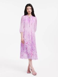 Koradior | National Style Romantic Floral Tea Dress