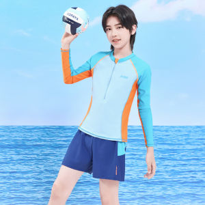 XTEP | Color Block Boys Swimsuit Sets Separate Beachwear