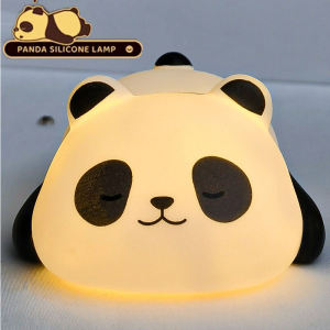 Cartoon Panda Night Lamp Warm White Lights Bedroom Desktop Ornament Birthday Gift Supplies