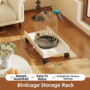 WUBUWEI | Moveable Bird Cage Holder Stand