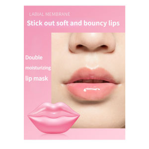 Icegg 20Pcs Pink Collagen Lip Mask Plumper Masks Gel Patch Lips Beauty Care Exfoliating Moisturizing