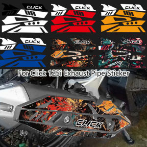 Click 125i Exhaust Pipes Cover Sticker Reflective Motorcycle Waterproof Vinyl Decal for Honda Click125i Click 125i
