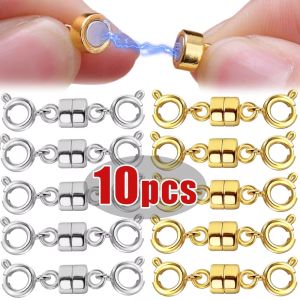 10/5pcs Bracelet Magnetic Link Buckle DIY Extend Necklace Connecting Clasp Fastener Magnet Connector Button Jewelry Making Accessory