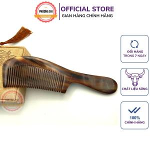 Lược sừng chuôi trơn dài 20cm màu trắng nưa lược chải tóc gỡ rối massage đầu - Mỹ Nghệ Phương Chi