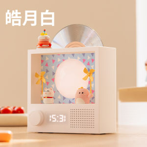New Wireless Bluetooth Speaker High Sound Quality Small Desktop Subwoofer Cute Girls Birthday Gift CD Record Bluetooth Soundbox