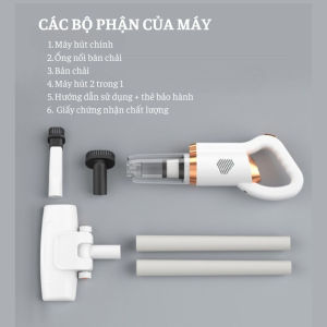 Máy Hút Bụi Cầm Tay Đa Năng Tặng Kèm Đầu Hút Nối Dài Lực Hút Cực Mạnh 8500Pa - Máy Hút Bụi Sạc Không Dây Máy Lau Nhà Tự Động Thông Minh