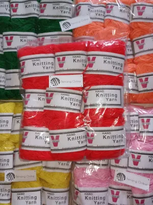 Paket Benang Woll isi 9 pcs satu warna bagus murah DIY Craft