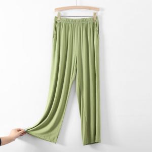 Extra Large Oversized Cotton Wide-Leg Pants Casual Pants Women 100.00kg Loose plus Size Large 120.00kg Straight-leg Home Pants Pajama Pants