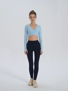 Áo Tập Yoga Tay Dài Xỏ Ngón MZ 401 Hở Lưng Gợi Cảm Áo Hai Lớp Dày Dặn Mút Đúc Thể Thao Nữ Tập Pilates Gym