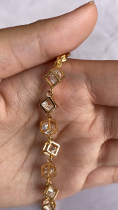 GELANG RANTAI MATA KUBUS GELANG RANTE TITANIUM GX172 Bracelets