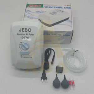 Original JEBO 9970 AC/DC Rechargeable Air Pump (For 5 to 75gal Tanks)