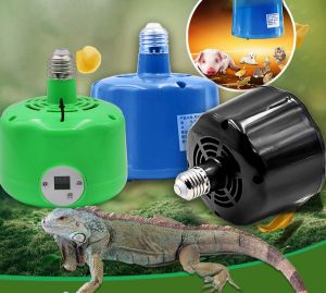 Lovinland Pet Insulation Lamp Warm Air Piglet Insulation Bulb Chick Hedgehog Turtle Lizard Snake Air Conditioning Breeding Heating Bulb Brooding Insulator Temperature Adjustable for Farms