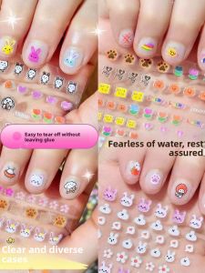 DISCO BEAR | Waterproof Princess Baby Nail Stickers