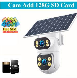 difang | Yoosee 4G LTE Solar Cam AOV 24/7 Dual Screen 4K 4G Wireless Solar Surveillance