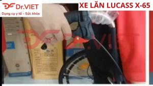 Xe lăn nhôm du lịch Lucass X-65 Hỗ trợ chăm sóc người già người bệnh người bị chấn thương