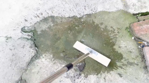 หัวแปรงสแตนเลส แปรงลวดขัดพื้น ด้ามจับยาวแปรงถูพื้นสแตนเลส 20/30/50 ซม. พร้อมที่จับสำหรับขนแปรงเหล็ก พร้อมส่งใช้งานง่าย