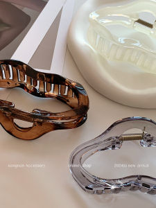 [Xiangnan] Jelly Shark Clip Female Fancy Back Head Updo Large Headdress New Arrival All-Matching Graceful Grip