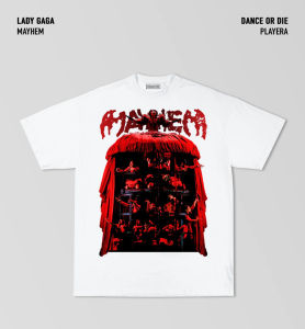 ฤดูร้อนผู้หญิงเสื้อยืดLady Gaga DanceหรือDieเสื้อยืดขนาดใหญ่Y2K Street Hip Hopแขนสั้นผ้าฝ้ายหญิงเสื้อยืด