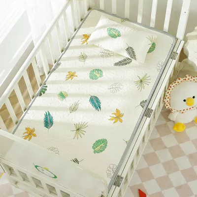 Breathable Sweat-Absorbing Iced Silk Baby Crib Mat