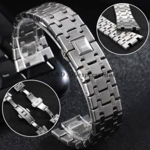 for 15400 Audemars Piguet Royal Oak Men 26mm for GA2100 2110 Stainless Steel Watchband Folding Clasp Straps Waterproof Bracelets