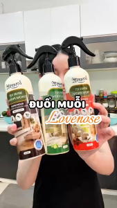 Xịt thơm phòng đuổi muỗi Lovenose 350ml đuổi côn trùng chiết xuất từ tinh dầu tự nhiên khử mùi phòng