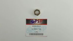 Mur Only 10mm ("14) Harga Per 1 PCS - Mor Kuning Nut Only Hex M10 Kunci 14 Drat 1.25 Universal