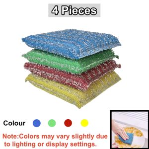 Double-sided  Sponge Nonstick Oil Scouring Pad Cleaning Cloth Brush Bowl Cloth Sponge Kitchen Cleaning Tool Tableware Dish Brush