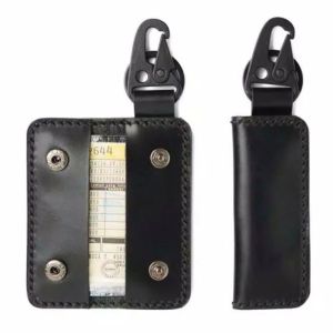 DOMPET STNK KUNCI MOTOR DAN MOBIL SLIM / CARABINER BLACK SNAPHOOK