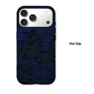 Ốp Điện Thoại iPhone Màu Xanh Neon Low Poly - Vỏ TPU Mềm Chống Sốc Hai Lớp Chống Trầy Xước Cho Các Mẫu Pro Max Plus