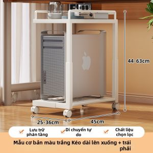 WUBUWEI | Giá Đỡ Máy Tính Để Bàn Có Bánh Xe Nhiều Tầng Cho Phòng Chơi Game