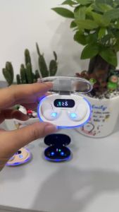 [Freeship]Tai nghe bluetooth x55. Tai nghe ngủ. Tai nghe không dây thể thao Đèn LED hiển thị. 4Emily