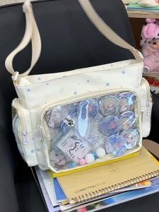LUSUO | Stylish Anime Character Large Capacity Crossbody Bag