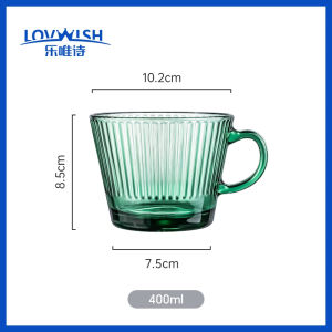 NERVISHI | Jade Green High Aesthetic Capacity Breakfast Glass Cup