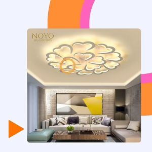 Đèn Ốp Trần Đèn Trần Trang Trí Phòng Khách Phòng Ngủ Trần Thạch Cao 3 Chế Độ Sáng Có Kèm Điều Khiển Từ Xa - Bảo Hành 2 Năm