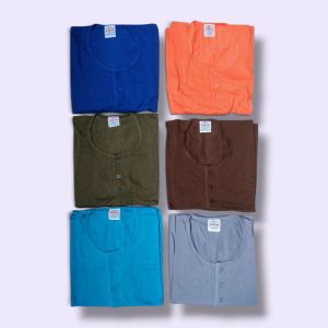 Racer Brand Camisa de Chino 6 pcs in 1 pack Plain Assorted Colors Long Sleeves Shirt for Men