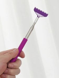5pcs Stainless Steel Extendable Back Scratcher Telescopic Itch Relief Massager Telescoping Back Scratching Massaging Tool