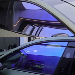52cm X150/300/600cm Car Side Windshield 81% VLT Purple Glass Tinting Vinyl Solar Chameleon Tint Film Nano Ceramic UV Proof