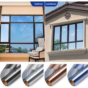 Window Film Self Adhesive One Way Mirror Daytime Privacy Window Glass Stickers Heat Control Anti UV Window Tint for Home