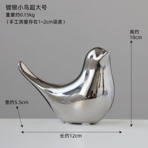 Mạ Điện Bạc Chim Gốm Để Bàn Đồ Trang Trí Cao Cấp Mini Trang Trí Cho Phòng Mẫu Bàn Trà Và Tủ Quầy Bar