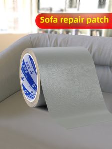 Grey Leather Patch for Sofa Car Interior Refurbishment Electric Vehicle Seat Pad Waterproof Repair Tape DIY Sewing Accessories