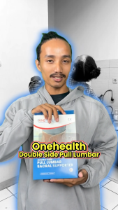 Onehealth Double Side Pull Lumbar Sacral Supporter Belt Korset Sabuk Penyangga Pinggang Body Support