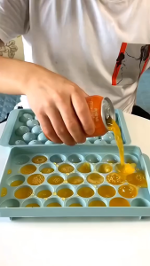 Combo 5 Khay Làm Đá Tròn 33 Viên – Khuôn Làm Thạch Rau Câu Kem Đá Viên – Nhựa PP An Toàn Không BPA