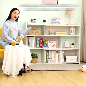 YOYOO kệ sách gỗ giá sách đển sàn nhiều ngăn kích thước lớn trang trí phòng học