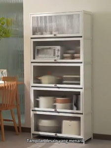 Lemari penyimpanan anti debu/Lemari penyimpanan/Rak Serbaguna/Sehat dan bebas formaldehida