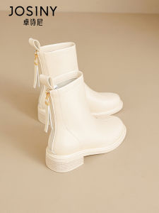Josiny | Short Warm Winter Boots Thick Heel Martin Style For Petite 2025